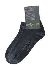 Sneaker-Hanfsocken - schwarz L (42-44)