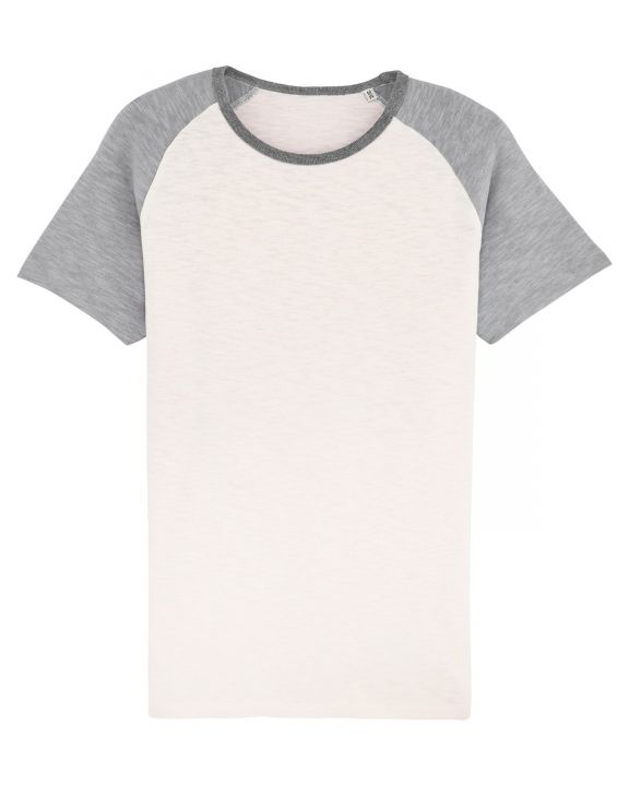 Kontrast-Shirt grau/vintage white | S